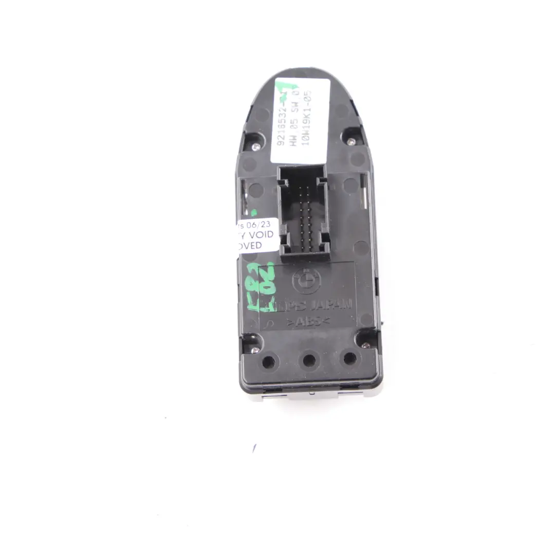Window Lifter Switch BMW E81 E82 Driver's Side Control Panel Black to with Part number 9216532 Window Lifter Switch BMW E81 E82 Driver's Side Control Panel Black - SKU 9216532-1 - Part number 9216532