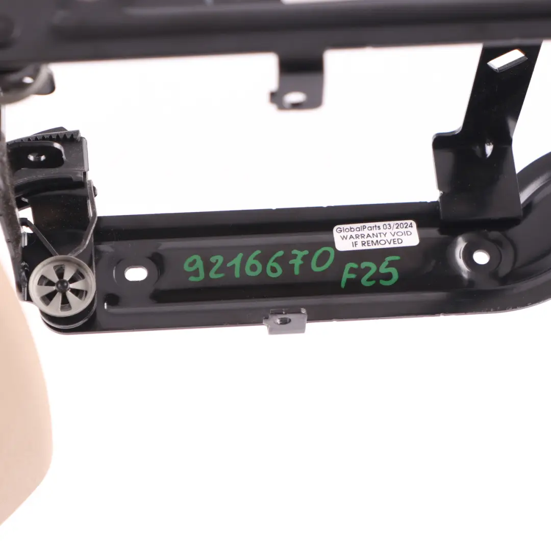 Front Armrest BMW X3 F25 X4 F26 Centre Console Arm Rest Leather Savanna Beige to with Part number 9216670 Front Armrest BMW X3 F25 X4 F26 Centre Console Arm Rest Leather Savanna Beige - SKU 9216670 - Part number 9216670