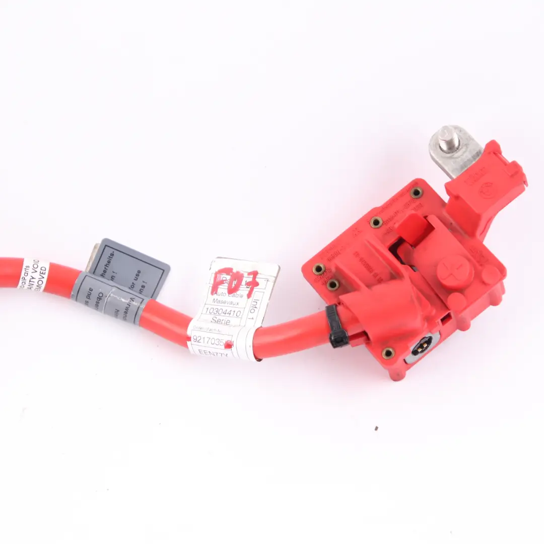 Positive Cable BMW F07 F10 F11 Battery Plus Pole Power Red Unit to with Part number 9217035 Positive Cable BMW F07 F10 F11 Battery Plus Pole Power Red Unit - SKU 9217035 - Part number 9217035
