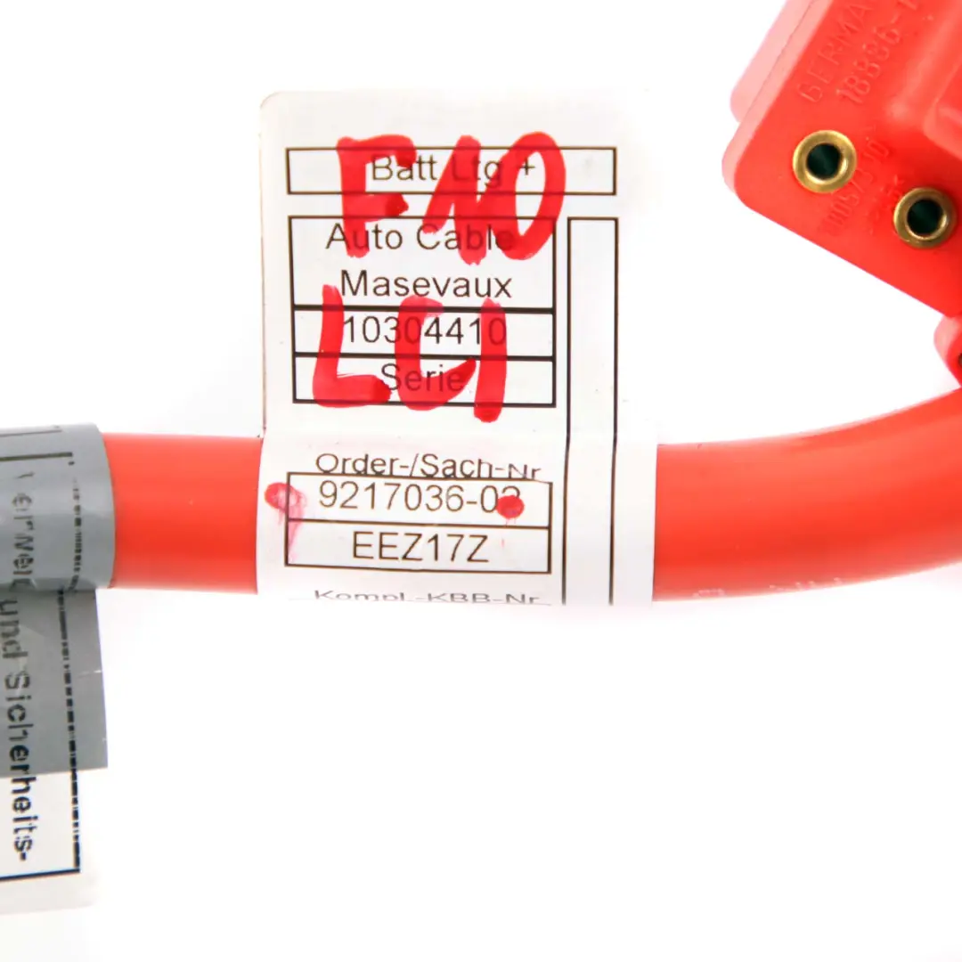 BMW F07 F10 F11 F12 F13 Battery Cable Wiring Plus Pole - SKU 9217036 - Part number 9217036