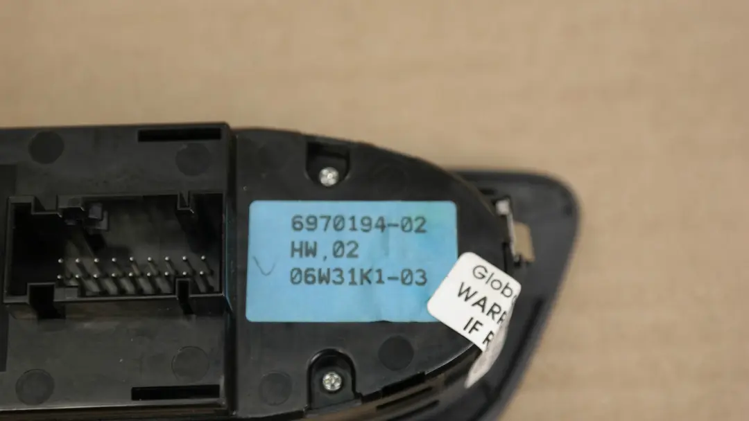 Switch window lifter driver's side grau grey to BMW 1 Series E87 with Part number 6970194 BMW 1 Series E87 Switch window lifter driver's side grau grey - SKU 9217267 - Part number 6970194