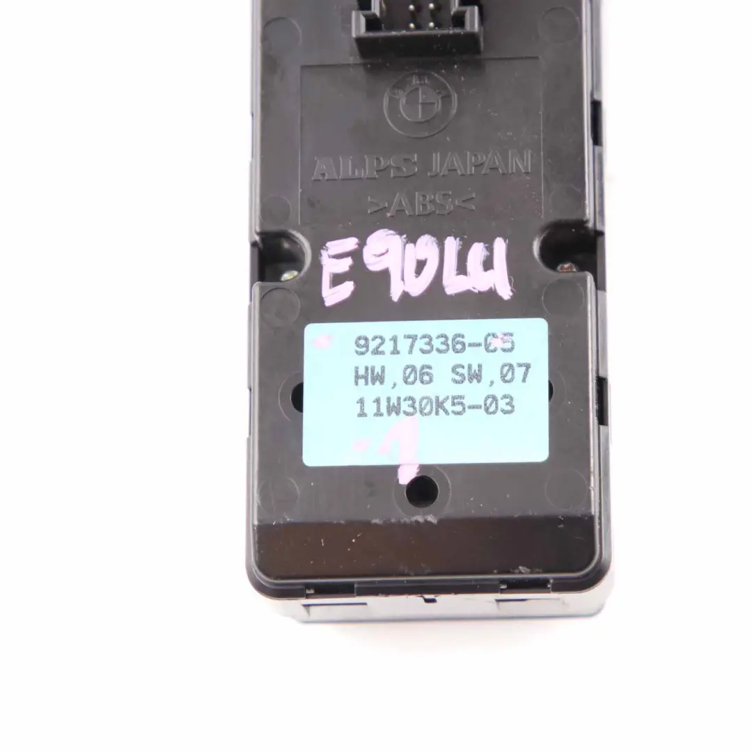Interrupteur de lève vitre BMW E90 E91 Bouton côté conducteur pour à propos du numéro de pièce 9217336 Interrupteur de lève vitre BMW E90 E91 Bouton côté conducteur - SKU 9217336-1 - Numéro de pièce 9217336