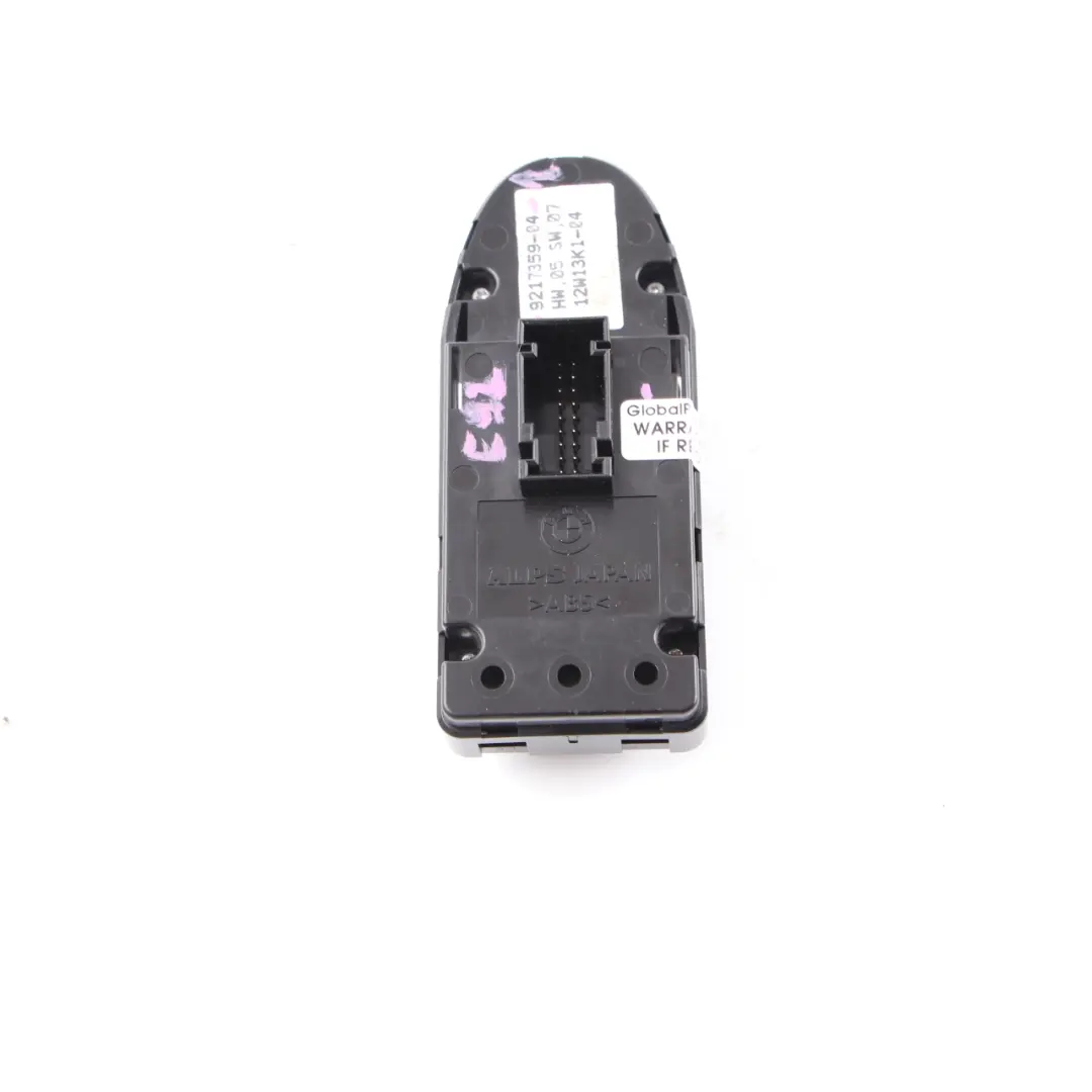 BMW E92 Interruptor Elevador Unidad Regulador Ventana Lado Conductor - SKU 9217359-1 - Número de pieza 9217359