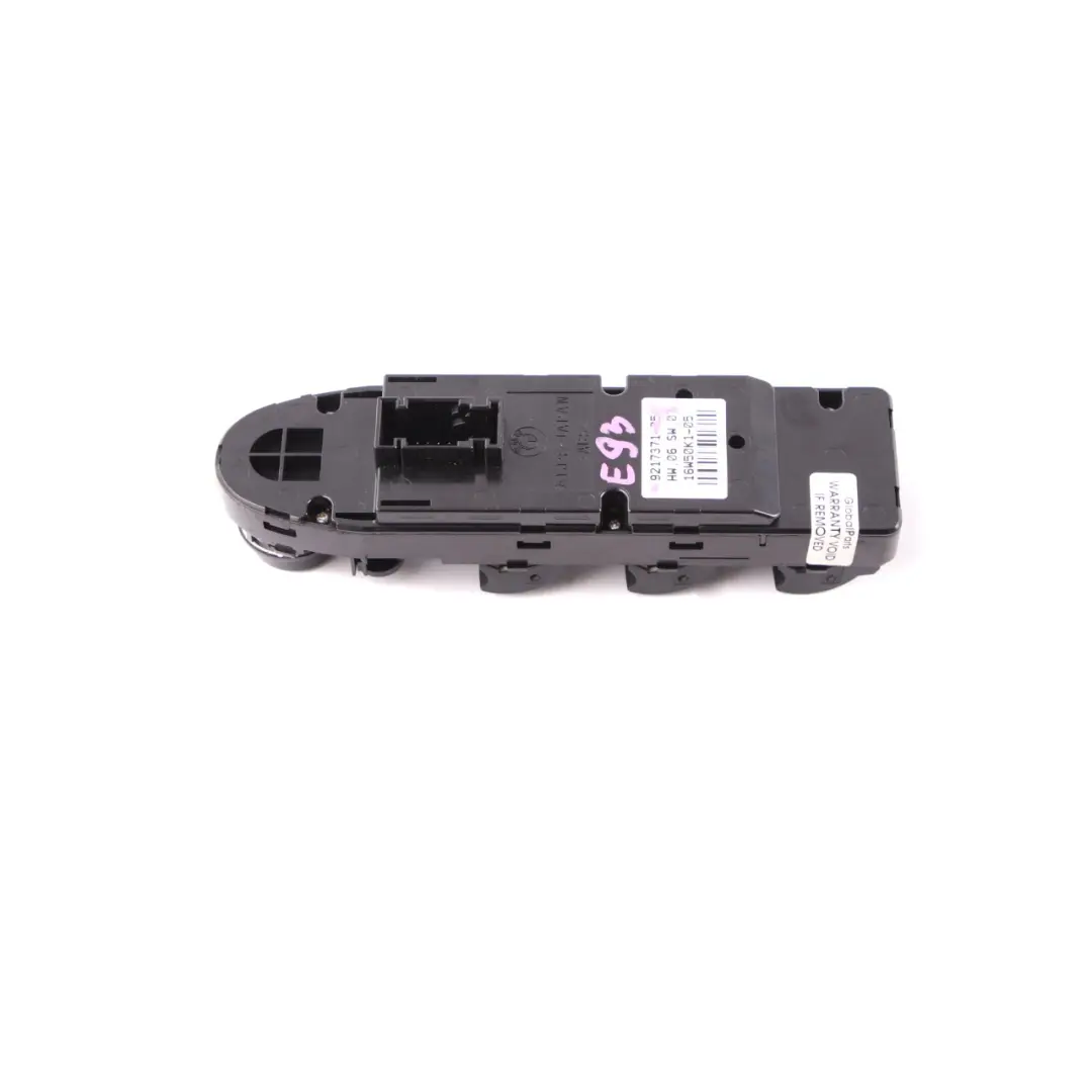 guida ribaltamento elettrico Nero Interruttore alzacristalli per BMW E93 E89 Z4 1 con numero di parte 9217371 BMW E93 E89 Z4 1 guida ribaltamento elettrico Nero Interruttore alzacristalli - SKU 9217371-1 - Numero di parte 9217371