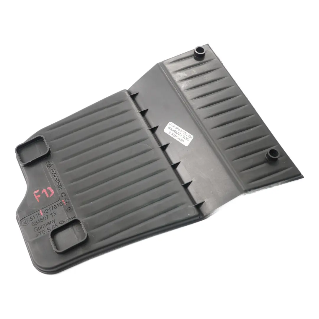  Matt BMW F13 F12 Centre Console Rear Storage Matt Insert Black - SKU 9217616 - Part number 9217616