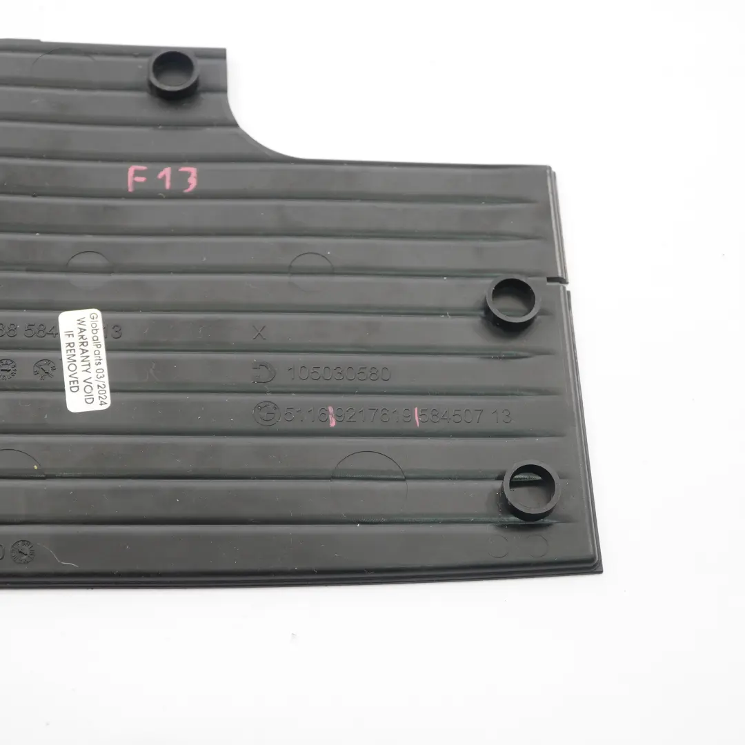 Matt BMW F13 F12 Centre Console Front Storage Matt Insert Black - SKU 9217619 - Part number 9217619