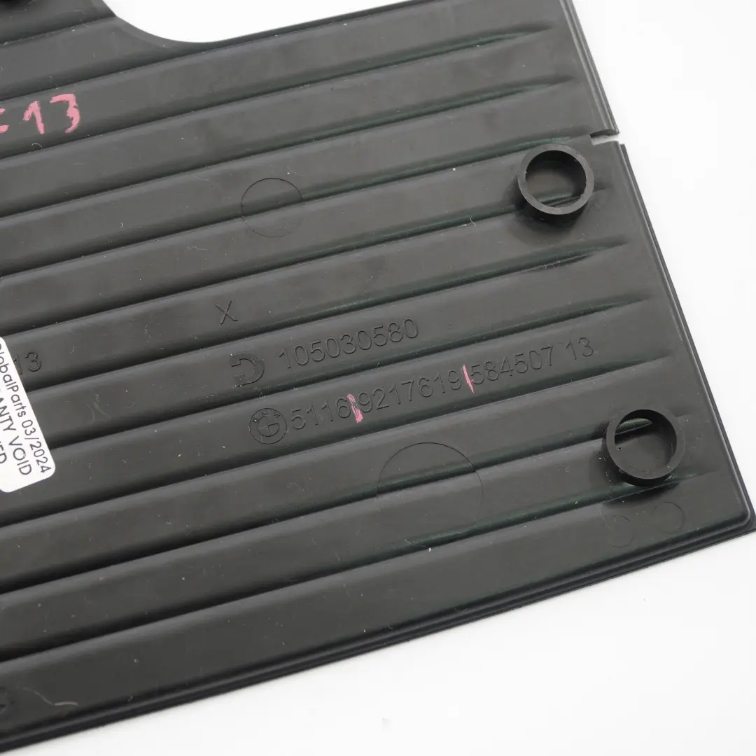  Matt BMW F13 F12 Centre Console Front Storage Matt Insert Black - SKU 9217619 - Part number 9217619