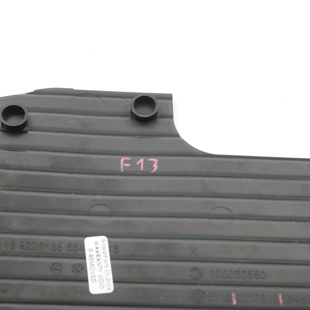  Matt BMW F13 F12 Centre Console Front Storage Matt Insert Black - SKU 9217619 - Part number 9217619