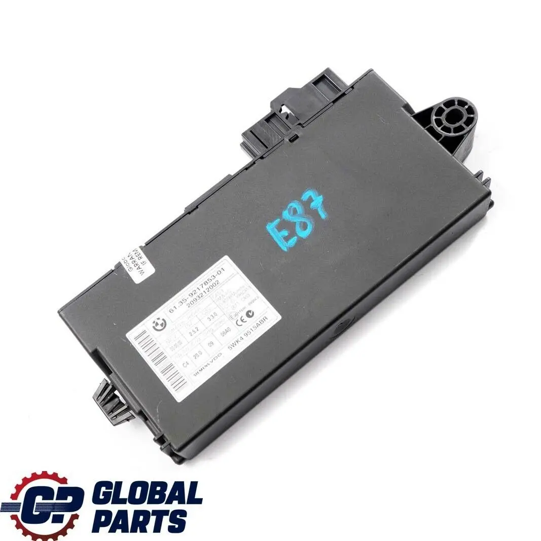 BMW 1 3 5 Serie E60 E87 E90 No Cas 3 ecu Appare de Commande - SKU 9217853 - Numéro de pièce 9217853