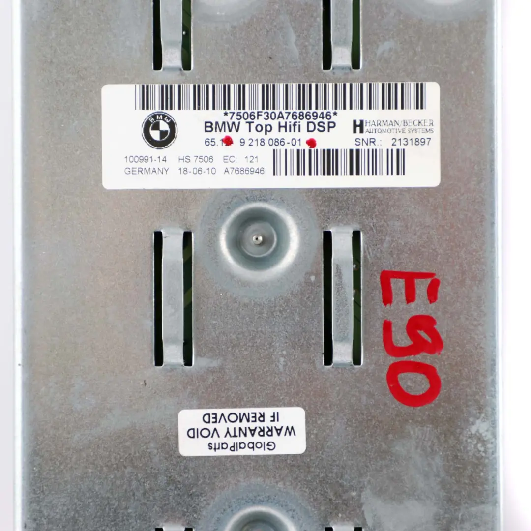 Top Sistema Hifi Amplificatore Logic 7 Harman Becker per BMW E81 E87 E90 LCI con numero di parte 9218086 BMW E81 E87 E90 LCI Top Sistema Hifi Amplificatore Logic 7 Harman Becker - SKU 9218086 - Numero di parte 9218086