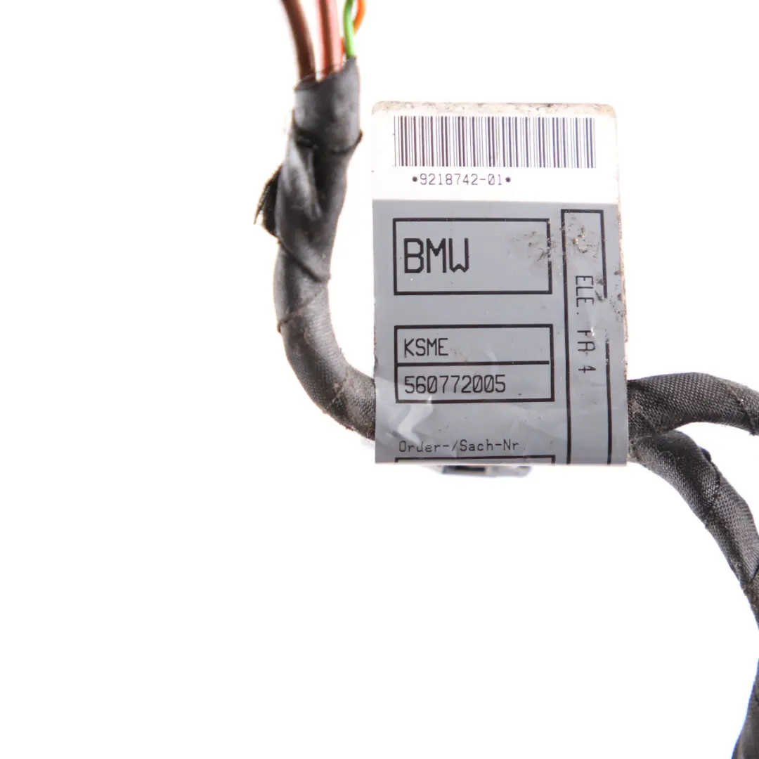 Wiring BMW E87 E90 Front Driver Seat Memory Loom Harness Cable to Seat with Part number 9218749 Seat Wiring BMW E87 E90 Front Driver Seat Memory Loom Harness Cable - SKU 9218749 - Part number 9218749