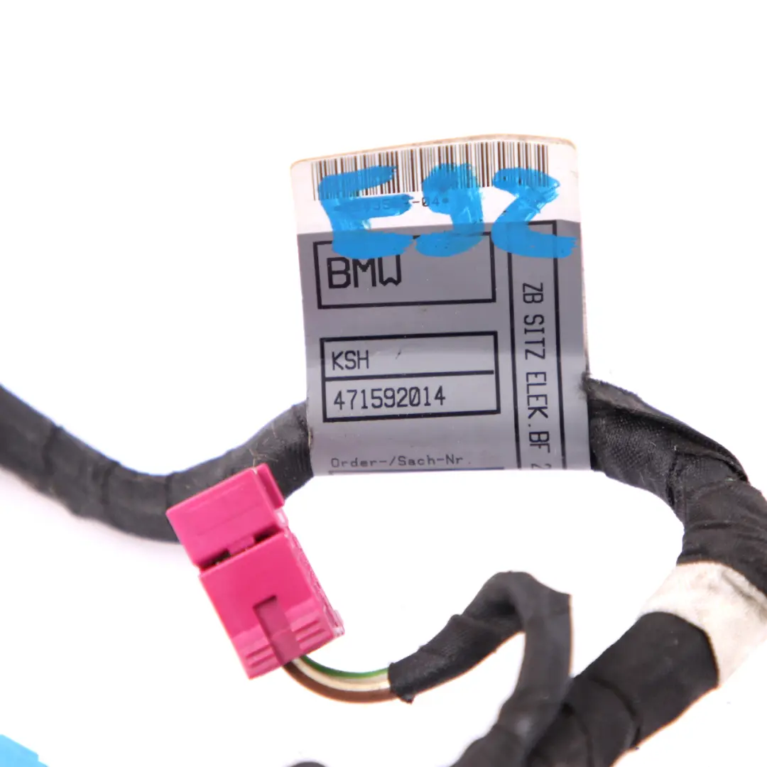 Front Left Seat Wiring Loom Harness Cable 6943541 to BMW 1 3 E81 E82 E88 E92 LCI with Part number 9219007 BMW 1 3 E81 E82 E88 E92 LCI Front Left Seat Wiring Loom Harness Cable 6943541 - SKU 9219007 - Part number 9219007