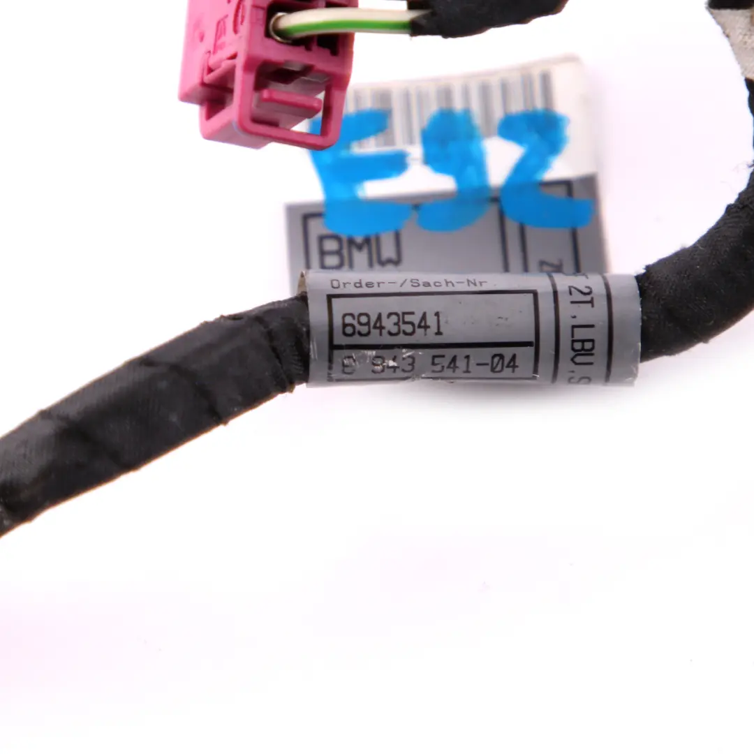 Front Left Seat Wiring Loom Harness Cable 6943541 to BMW 1 3 E81 E82 E88 E92 LCI with Part number 9219007 BMW 1 3 E81 E82 E88 E92 LCI Front Left Seat Wiring Loom Harness Cable 6943541 - SKU 9219007 - Part number 9219007