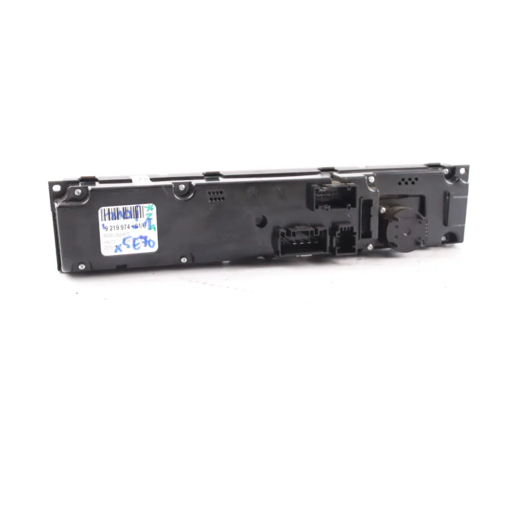  Climate Control Panel BMW X5 E70 X6 E71 A/C High Automatic Heated Seats - SKU 9219974-1 - Part number 9219974