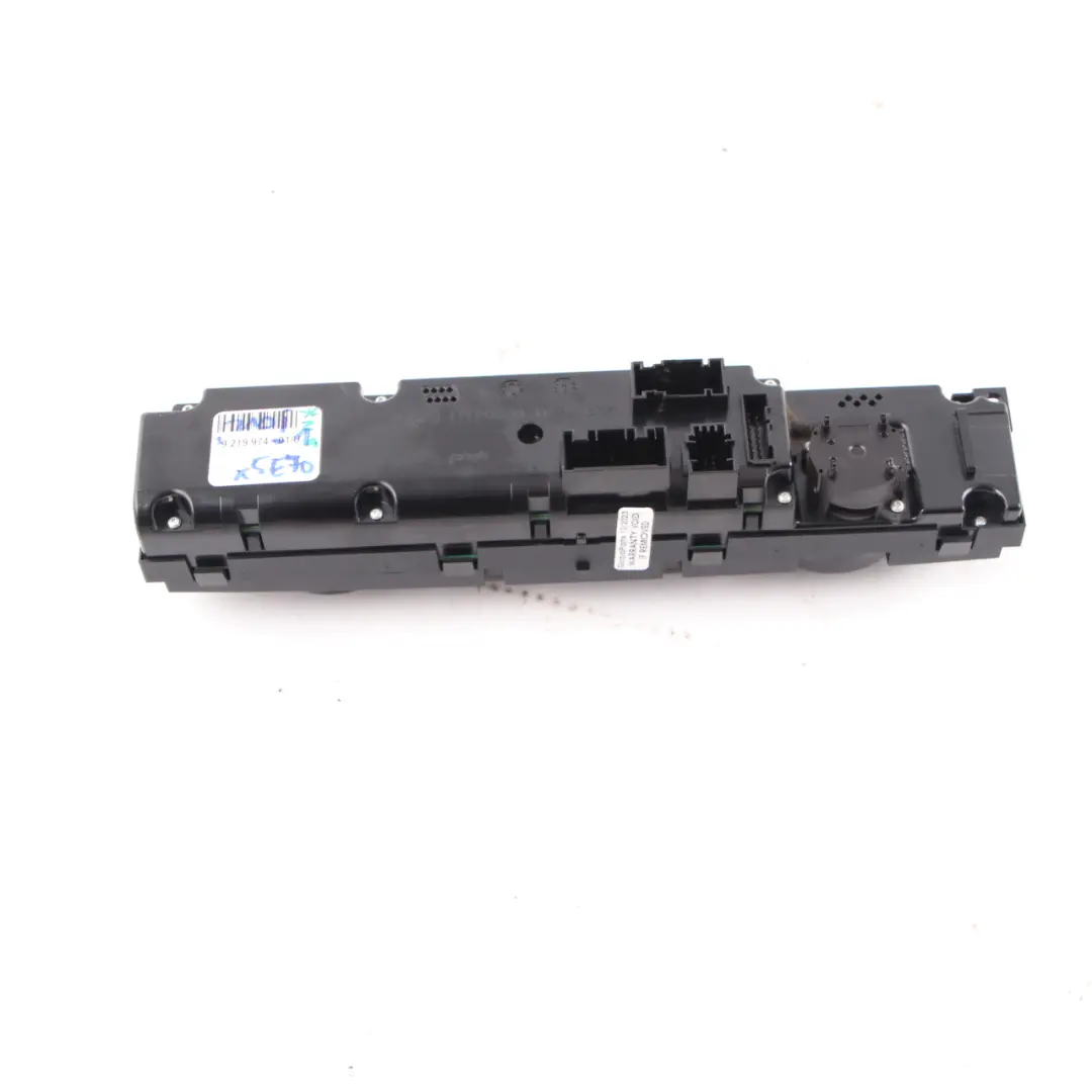  Climate Control Panel BMW X5 E70 X6 E71 A/C High Automatic Heated Seats - SKU 9219974-1 - Part number 9219974