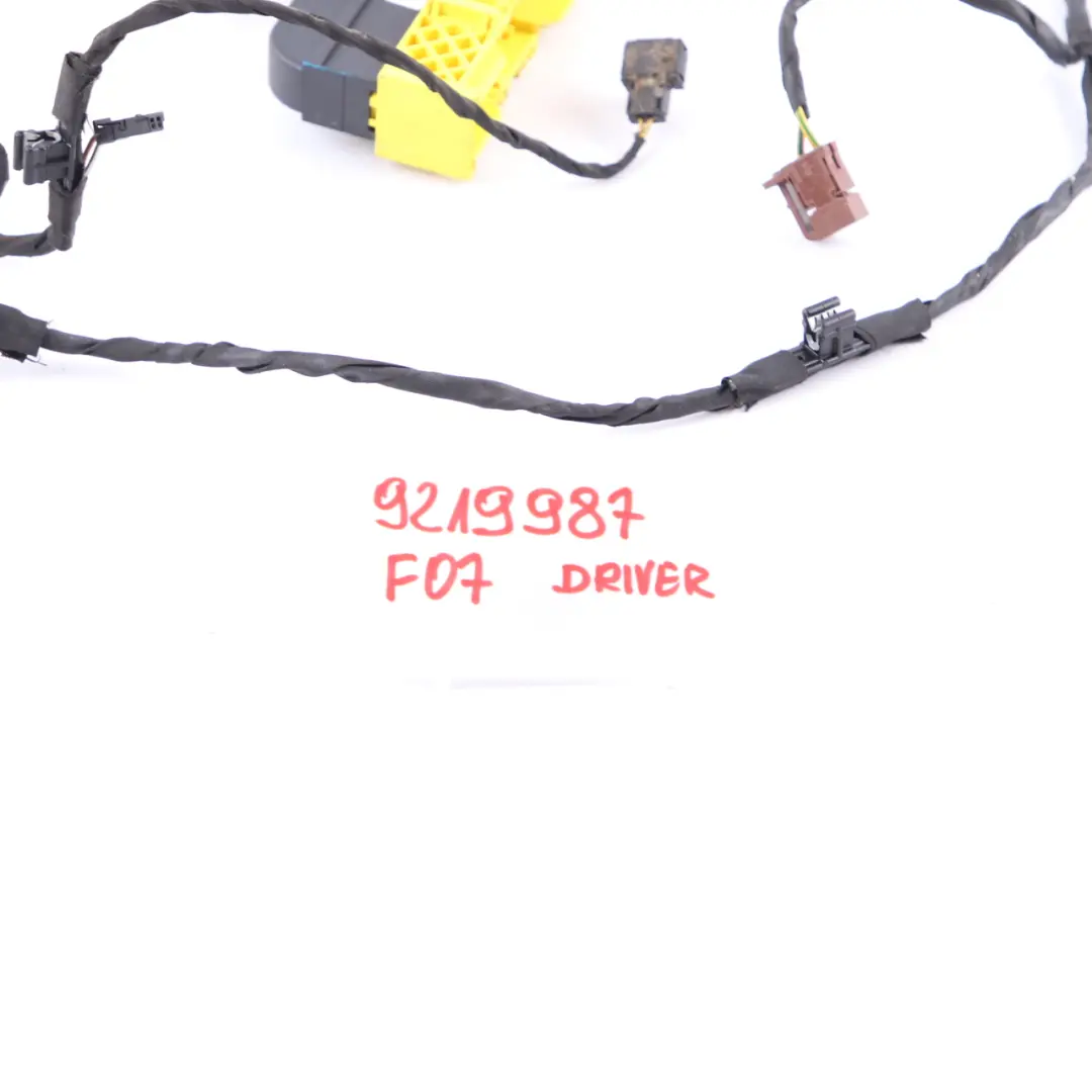  Wiring Loom BMW F01 F07 F10 F11 Cable Seat Driver's Side Set - SKU 9219987 - Part number 9219987