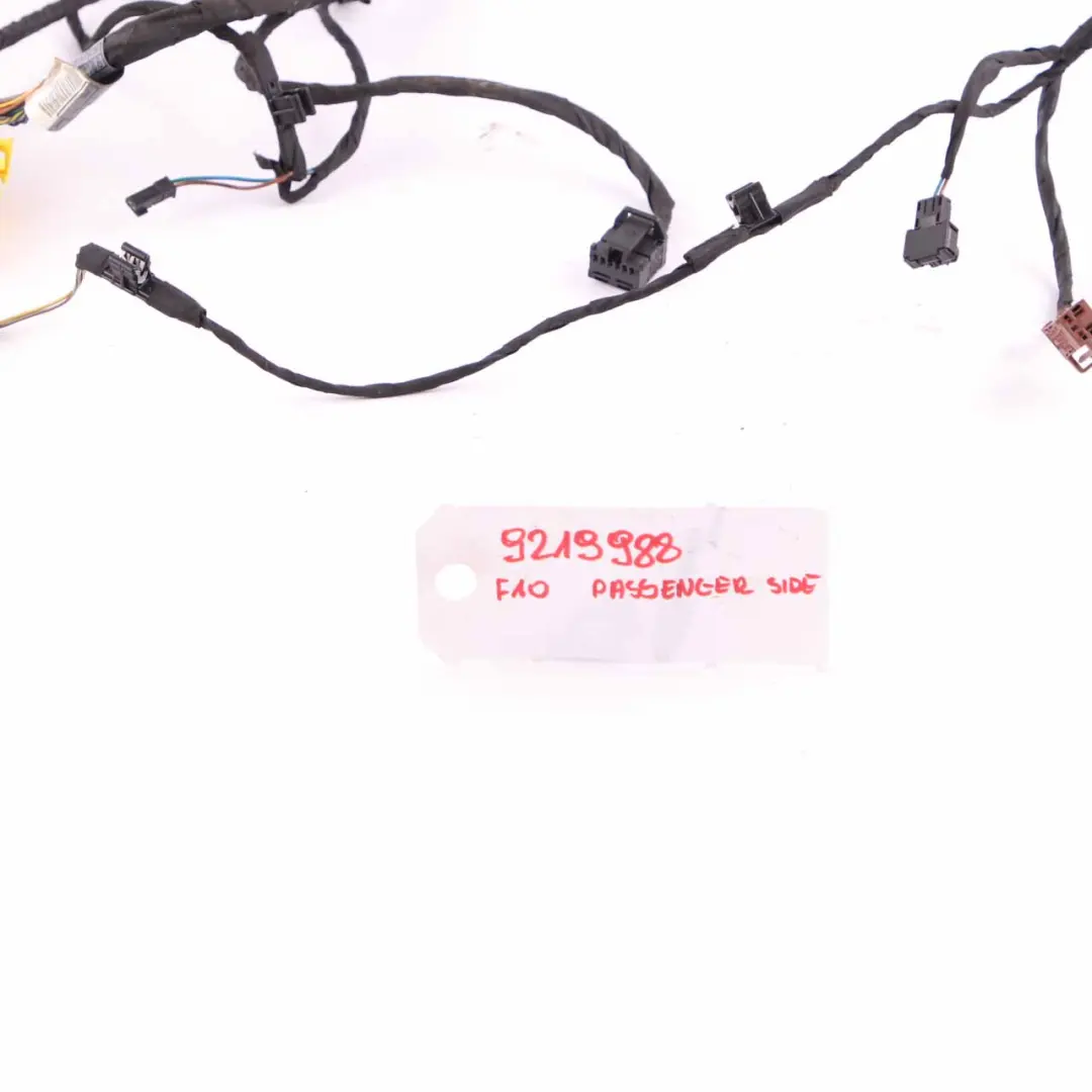 Wiring BMW F07 F10 Front Passenger Seat Wiring Loom Harness Cable to Seat with Part number 9219988 Seat Wiring BMW F07 F10 Front Passenger Seat Wiring Loom Harness Cable - SKU 9219988 - Part number 9219988