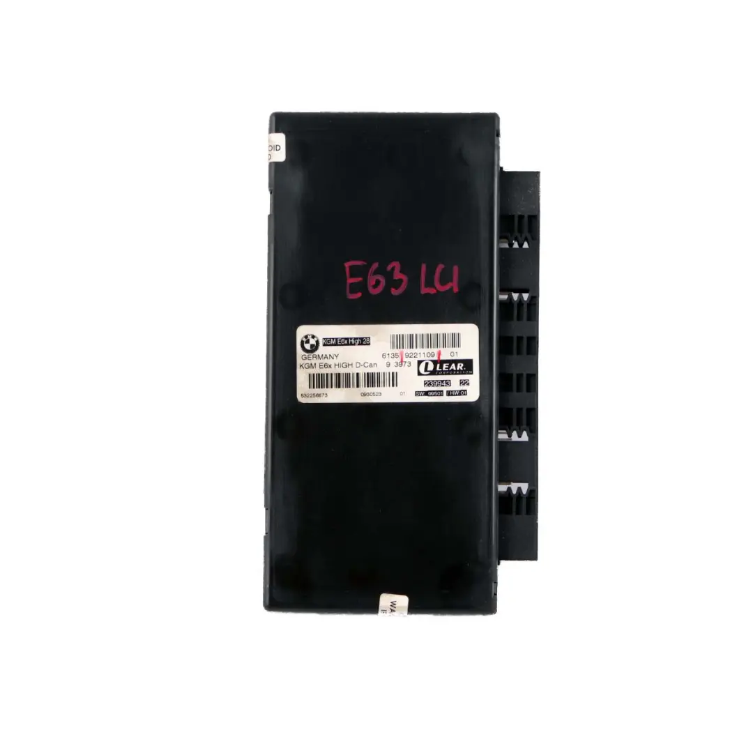 Body Gateway Module KGM E6X High D-Can Lear to BMW 6 Series E63 LCI with Part number 9221109 BMW 6 Series E63 LCI Body Gateway Module KGM E6X High D-Can Lear - SKU 9221109 - Part number 9221109