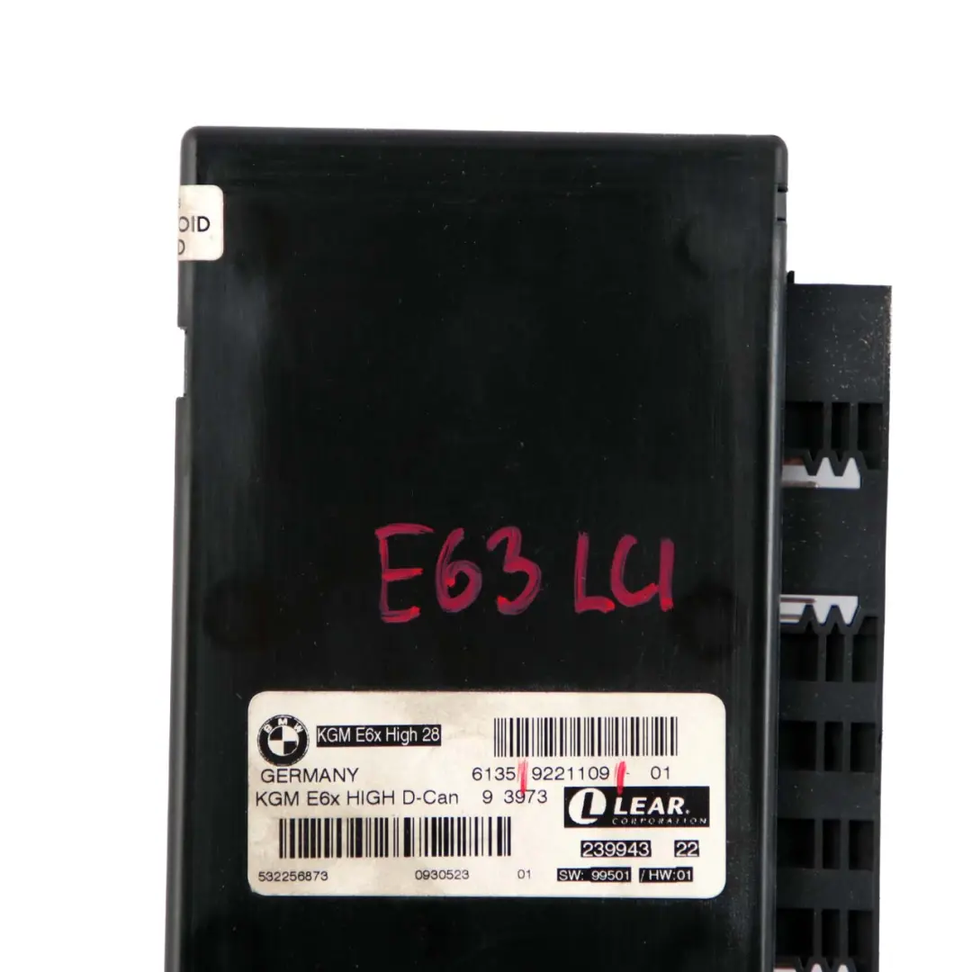Body Gateway Module KGM E6X High D-Can Lear to BMW 6 Series E63 LCI with Part number 9221109 BMW 6 Series E63 LCI Body Gateway Module KGM E6X High D-Can Lear - SKU 9221109 - Part number 9221109