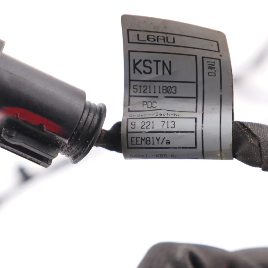 BMW F10 F11 Kabel Satz Luft Klappe PDC Hinten Stoßstange 9336380 - SKU 9221713 - Teilenummer 9221713