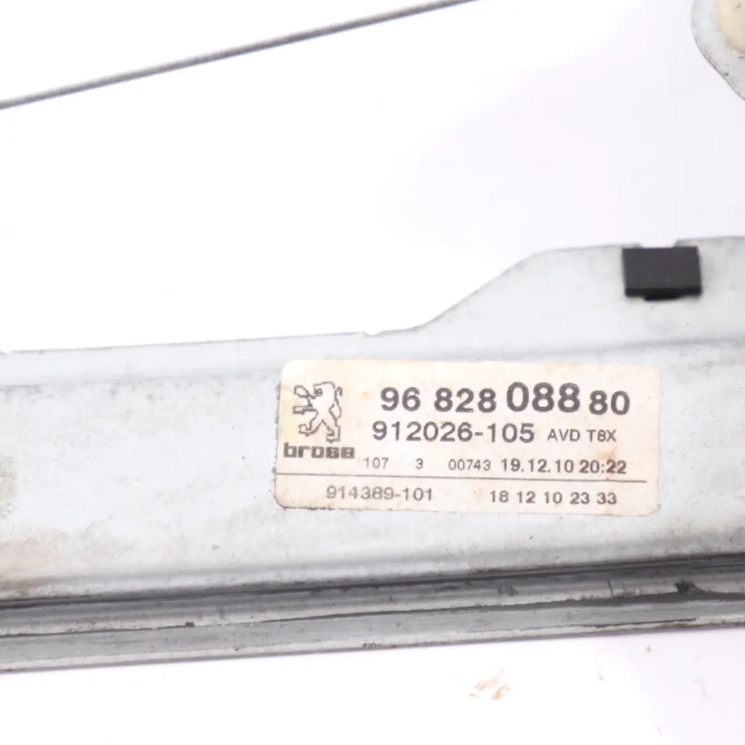 Peugeot 3008 Window Lifter Front Door Right O/S Motor Regulator 9682808880 - SKU 9222FF - Part number 9222FF