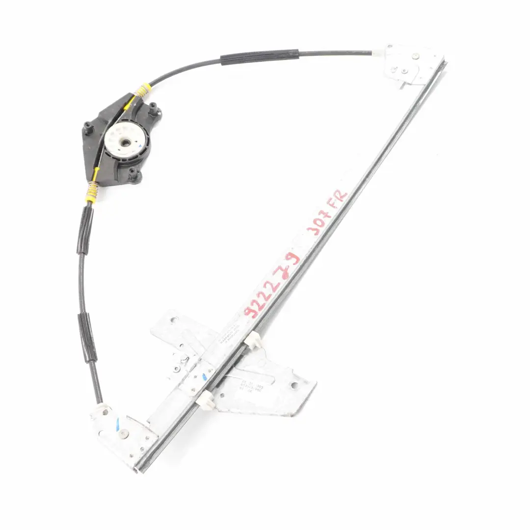 Peugeot 307 Window Lifter Front Door Right O/S Regulator Mechanism - SKU 9222J9 - Part number 9222J9