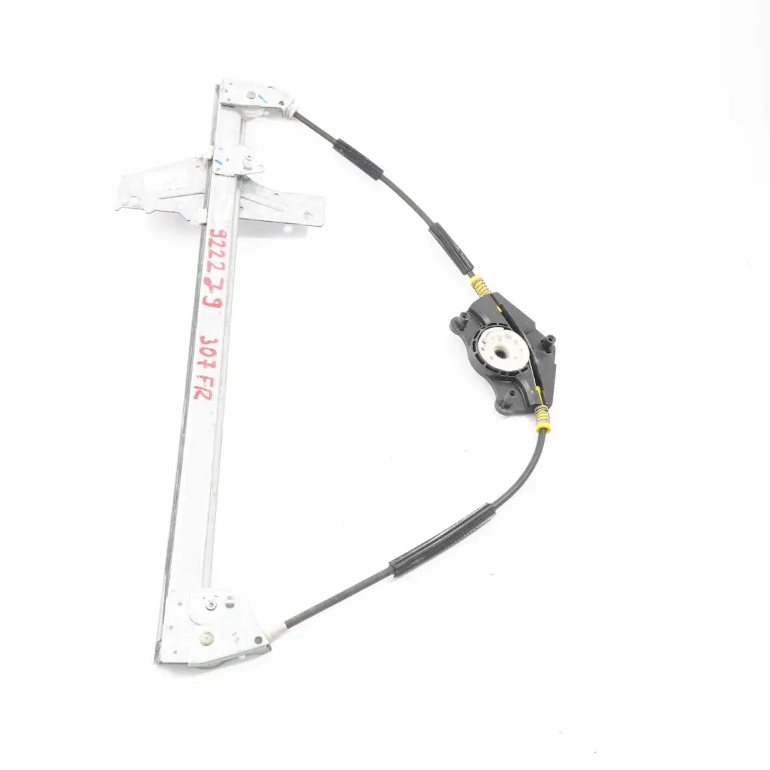 Peugeot 307 Alzacristalli Porta Anteriore Destra Regolatore Meccanismo - SKU 9222J9 - Numero di parte 9222J9