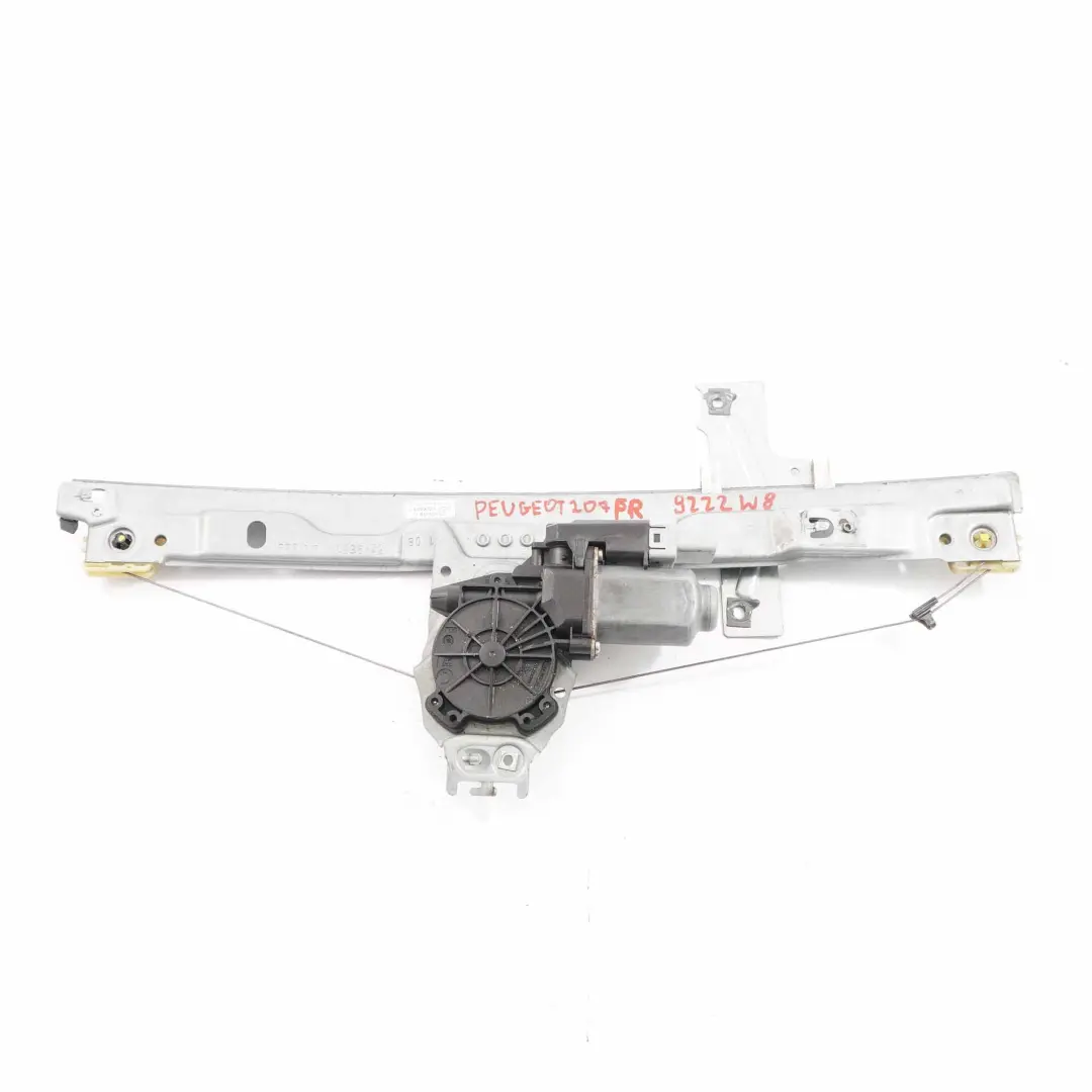 Window Lifter Front Door Right O/S Regulator Motor to Peugeot 207 with Part number 9222W8 Peugeot 207 Window Lifter Front Door Right O/S Regulator Motor - SKU 9222W8 - Part number 9222W8