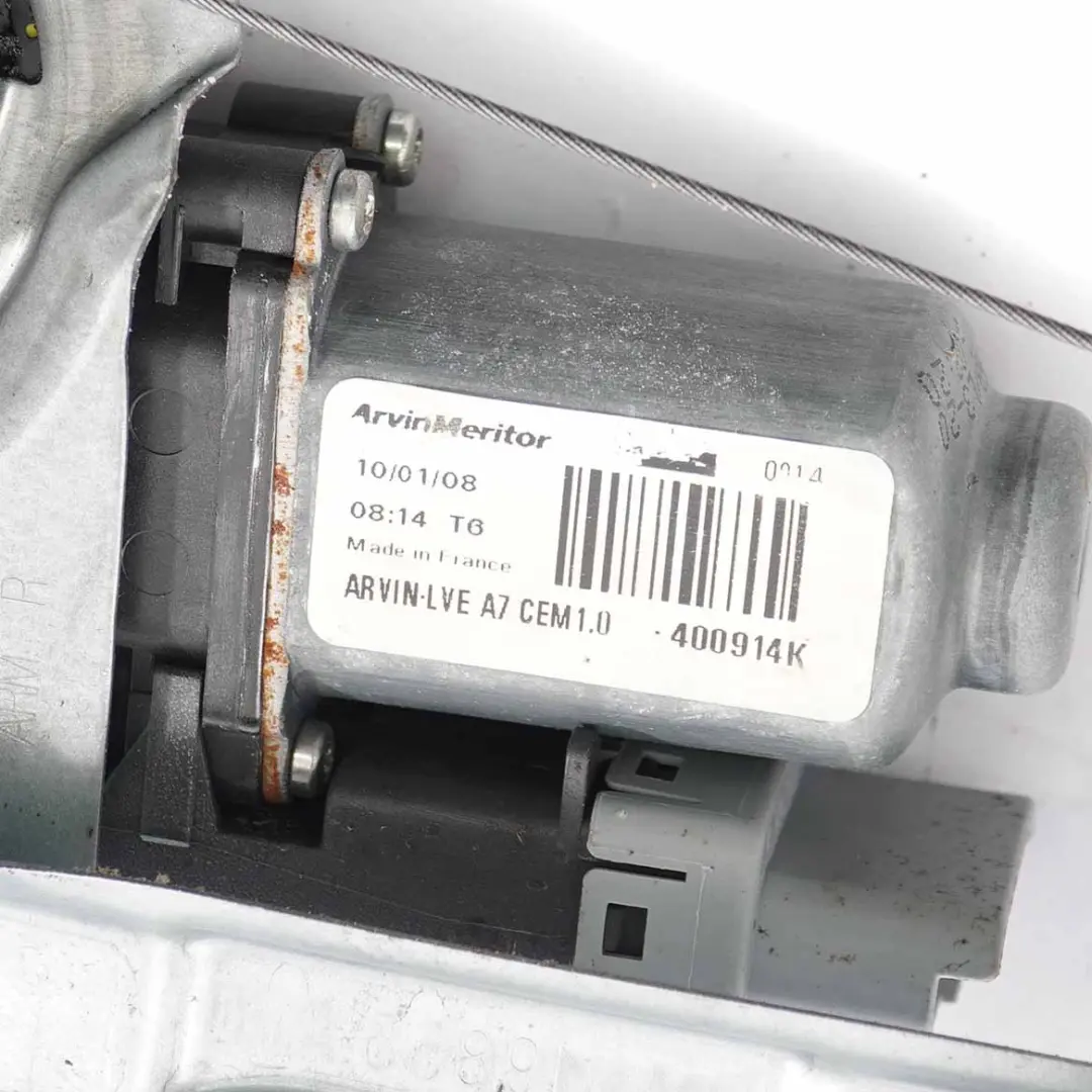 Peugeot 207 Lève-Vitre Avant Porte Droite Moteur Régulateur - SKU 9222W8 - Numéro de pièce 9222W8