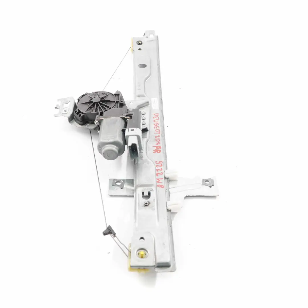 Peugeot 207 Alzacristalli Porta Anteriore Destra Regolatore Motore - SKU 9222W8 - Numero di parte 9222W8