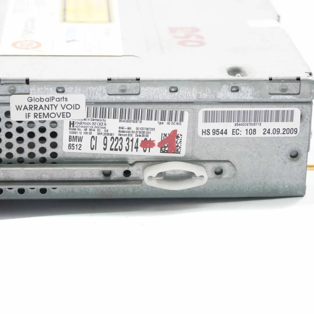 BMW E81 E90 LCI Business System Car Infotaiment Computer CIC - SKU 9223314-1 - Número de pieza 9223314