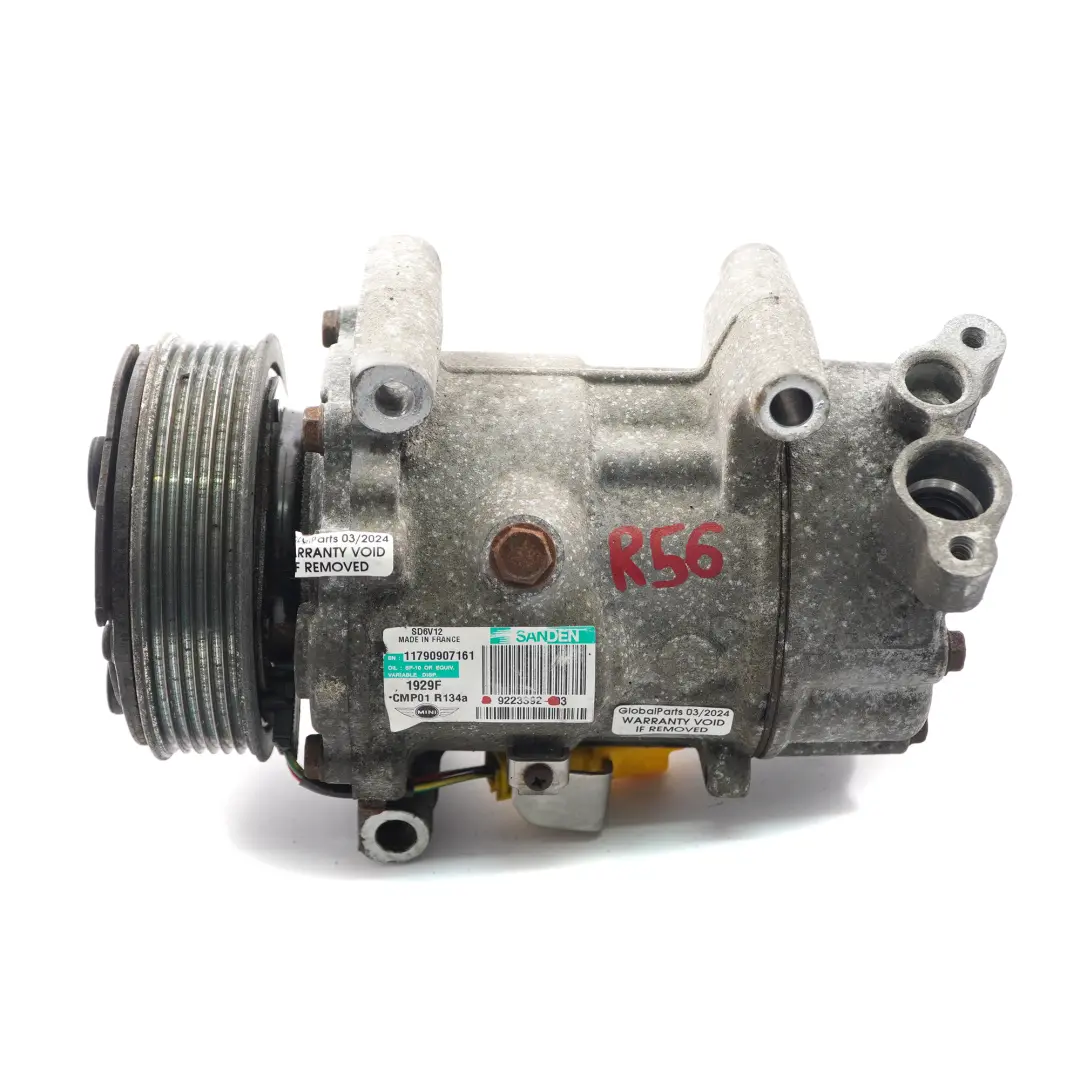 condizionata A/C RP Compressore per Compressore Mini R56 R55 R57 R60 Aria con numero di parte 9223392 Compressore Mini R56 R55 R57 R60 Aria condizionata A/C RP Compressore - SKU 9223392 - Numero di parte 9223392