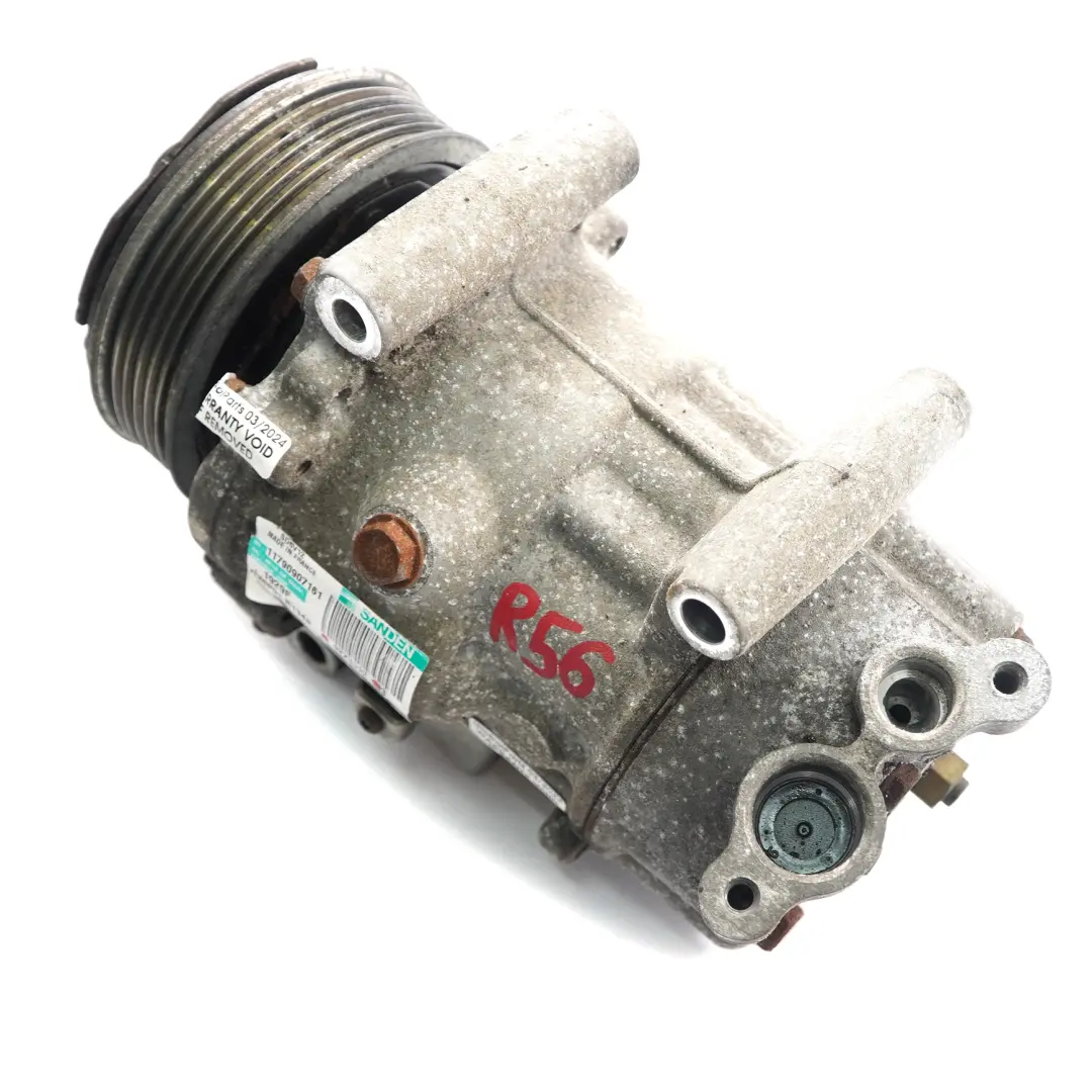 Compressor Mini R56 R55 R57 R60 Air Conditioning A/C RP Compressor to with Part number 9223392 Compressor Mini R56 R55 R57 R60 Air Conditioning A/C RP Compressor - SKU 9223392 - Part number 9223392