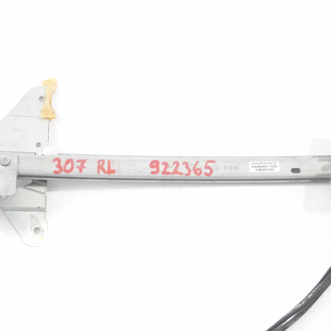 Peugeot 307 Podnośnik Szyby Lewy Tył - SKU 922365 - Numer Części 922365
