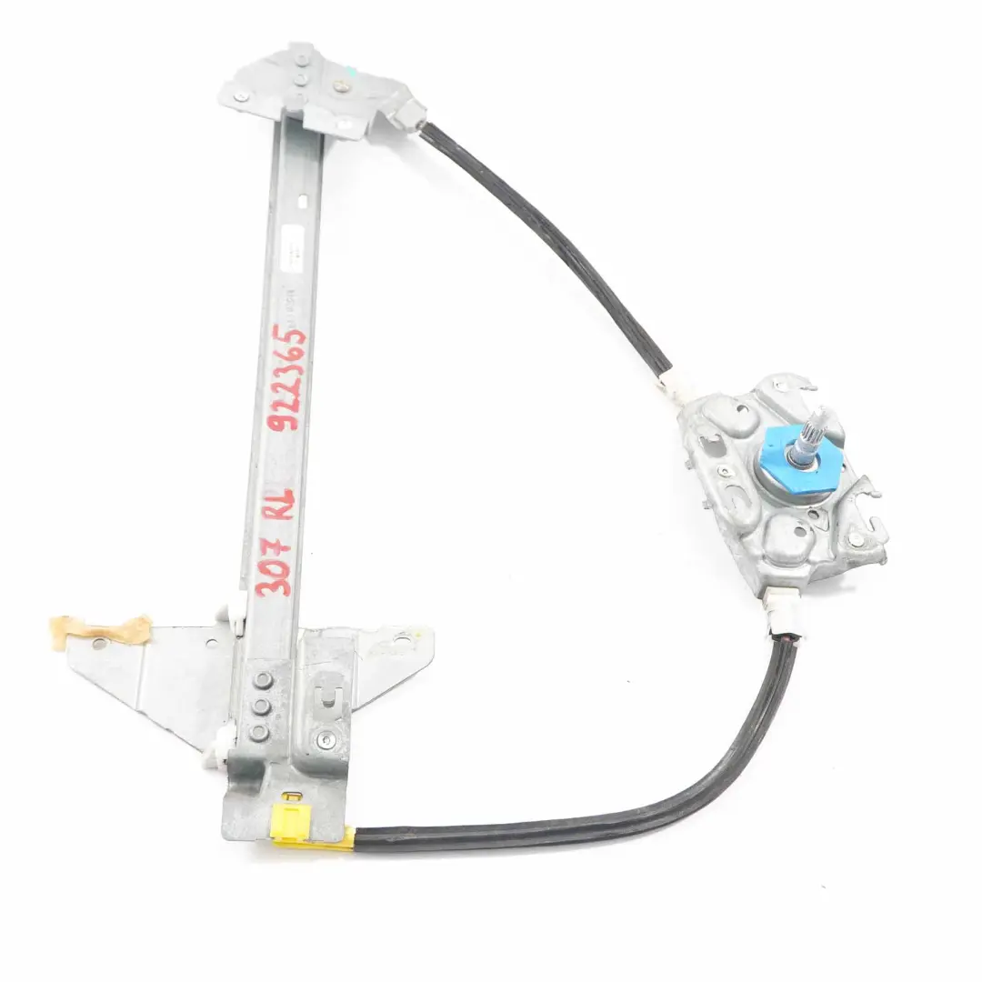 Window Lifter Rear Door Left N/S Regulator Mechanism to Peugeot 307 with Part number 922365 Peugeot 307 Window Lifter Rear Door Left N/S Regulator Mechanism - SKU 922365 - Part number 922365