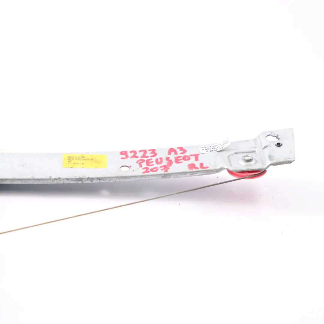 Peugeot 207 Fensterheber hintere Tür links Regulator Mechanismus - SKU 9223A3 - Teilenummer 9223A3