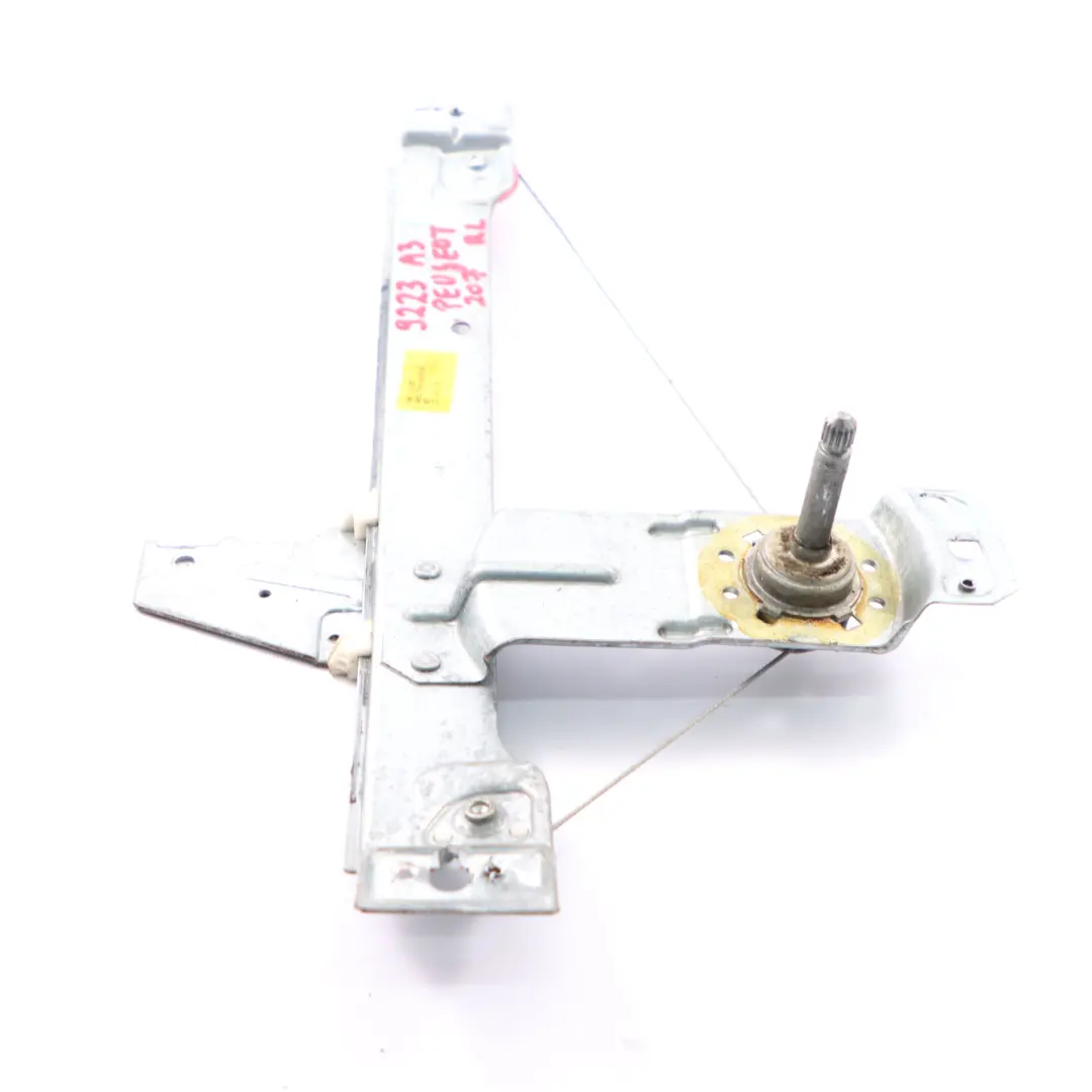 Peugeot 207 Window Lifter Rear Door Left N/S Regulator Mechanism - SKU 9223A3 - Part number 9223A3