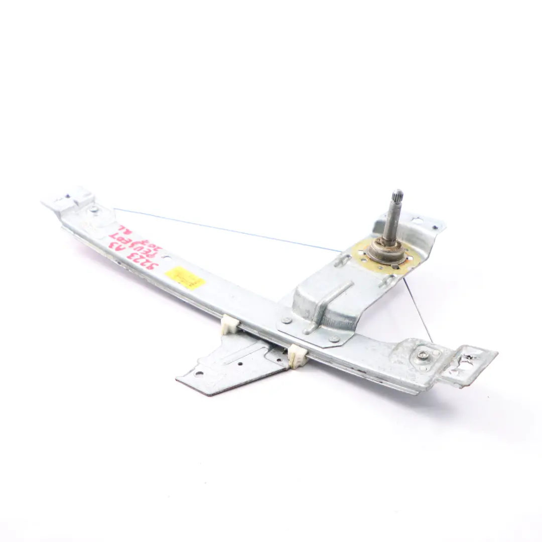 Window Lifter Rear Door Left N/S Regulator Mechanism to Peugeot 207 with Part number 9223A3 Peugeot 207 Window Lifter Rear Door Left N/S Regulator Mechanism - SKU 9223A3 - Part number 9223A3