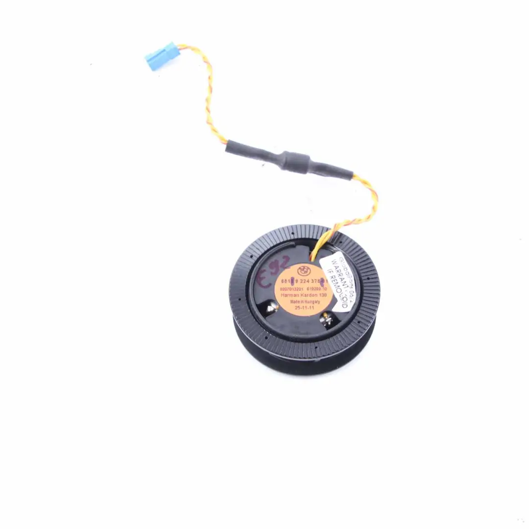  Lautsprecher BMW E91 LCI E92 E93 Hintere Türkarte Harman Kardon Schwarz - SKU 9224378 - Teilenummer 9224378