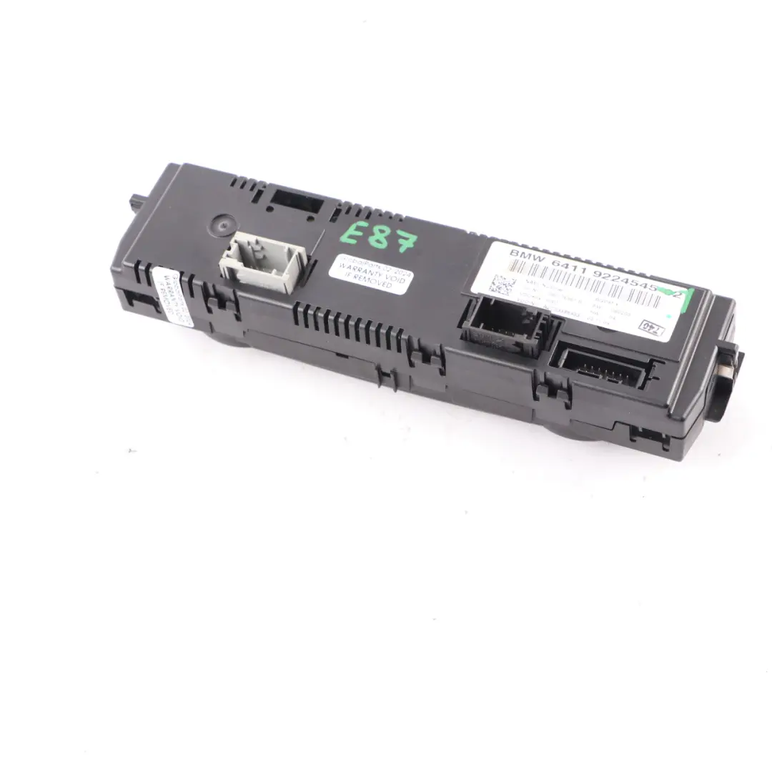 Control Automatico del Aire Acondicionado para BMW E81 E87 E90 E91 E92 1 con número de pieza 9224545 BMW E81 E87 E90 E91 E92 1 Control Automatico del Aire Acondicionado - SKU 9224545-1 - Número de pieza 9224545
