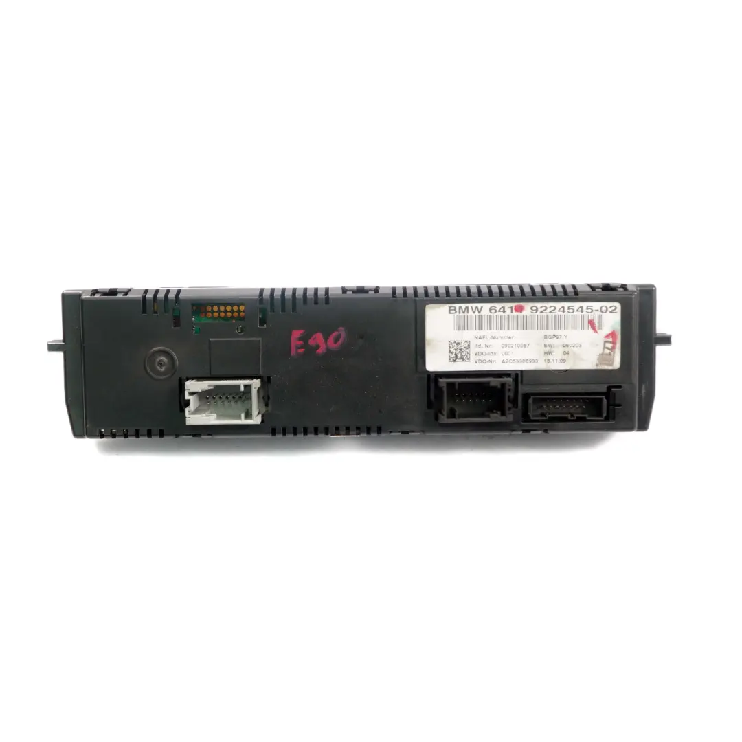 BMW E81 E87 E90 E91 E92 1 Bedienteil Klima Automatik Klima - SKU 9224545 - Teilenummer 9224545
