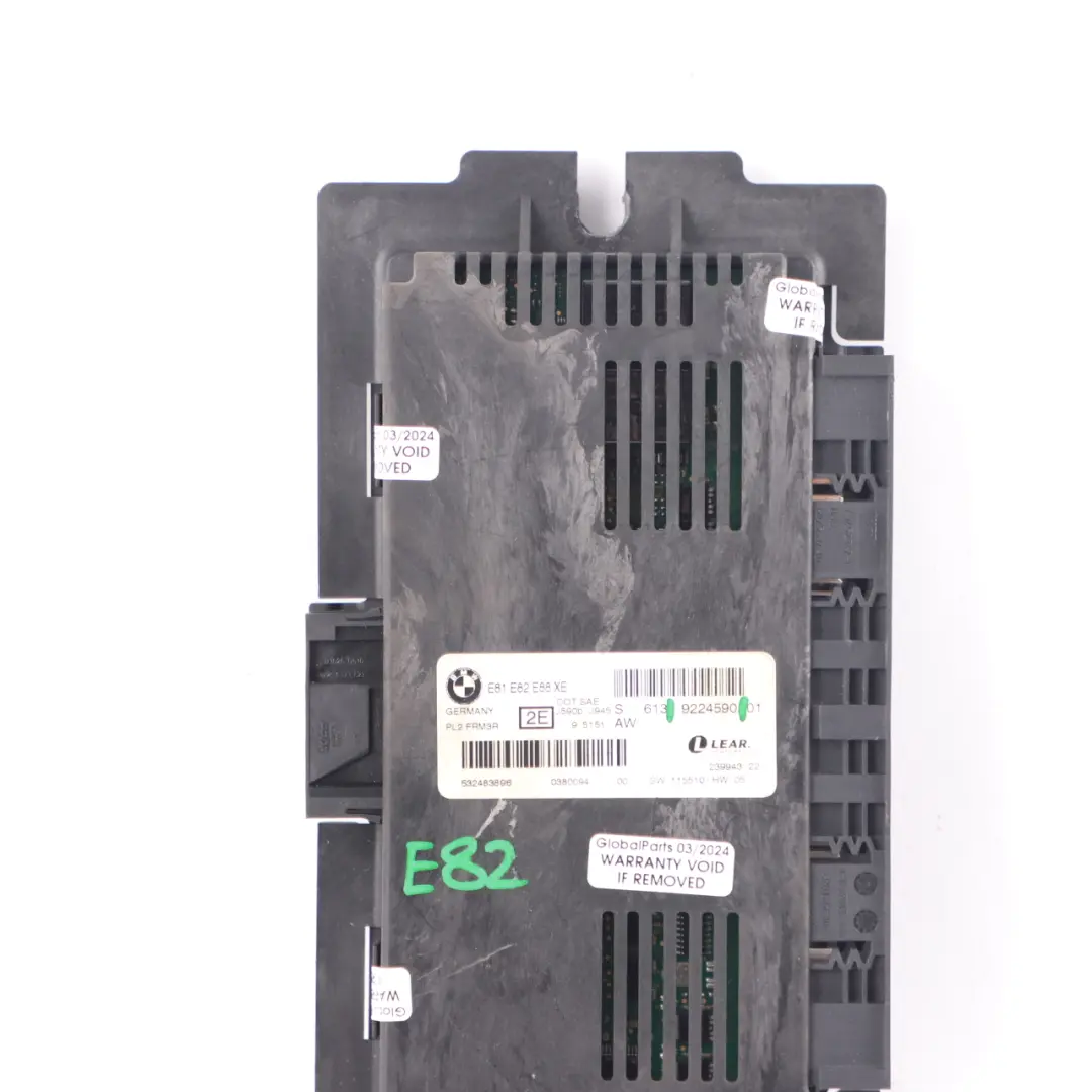 BMW E82 Footwell Light Control Unit Module ECU FRM3R PL2 Lear - SKU 9224590 - Part number 9224590
