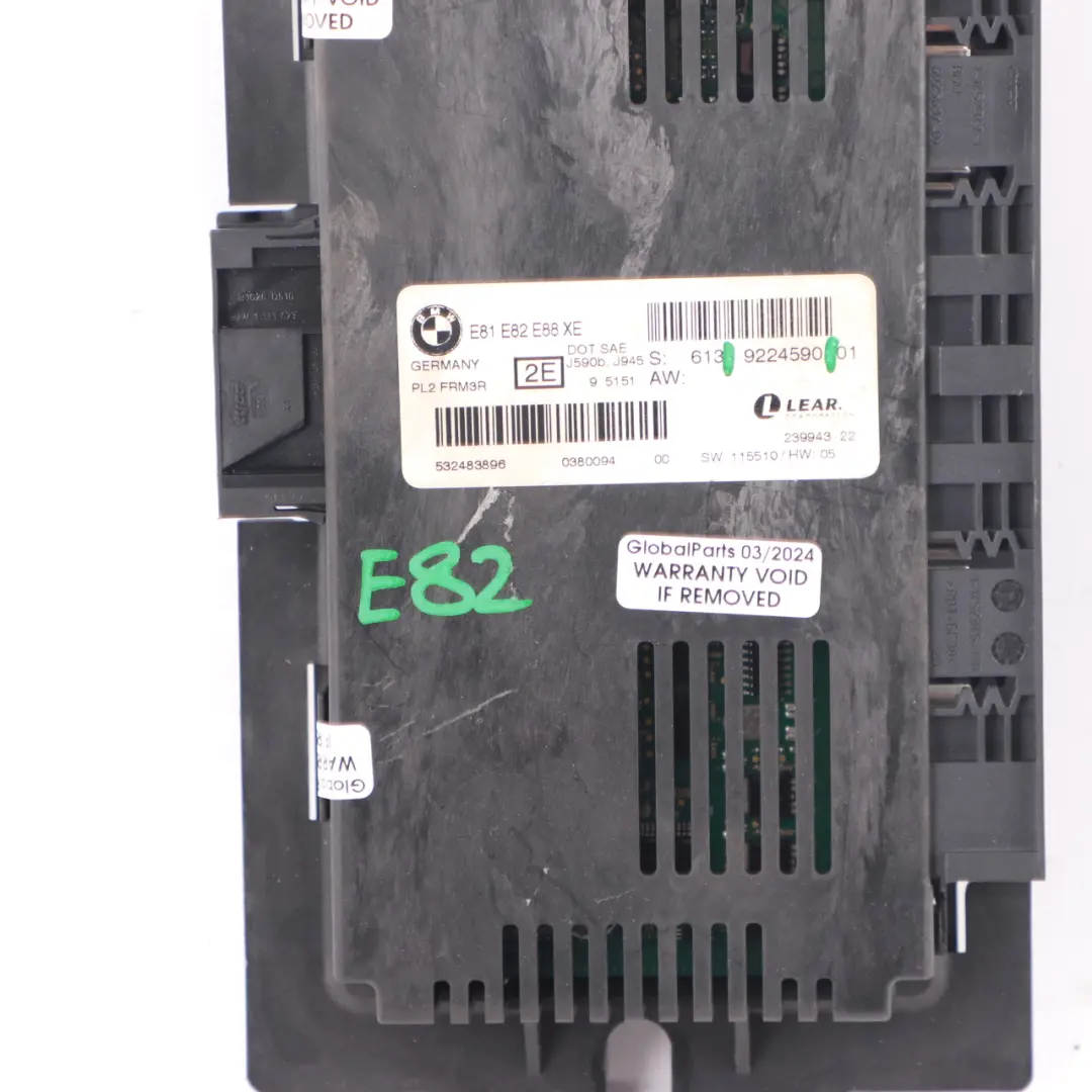 Footwell Light Control Unit Module ECU FRM3R PL2 Lear to BMW E82 with Part number 9224590 BMW E82 Footwell Light Control Unit Module ECU FRM3R PL2 Lear - SKU 9224590 - Part number 9224590