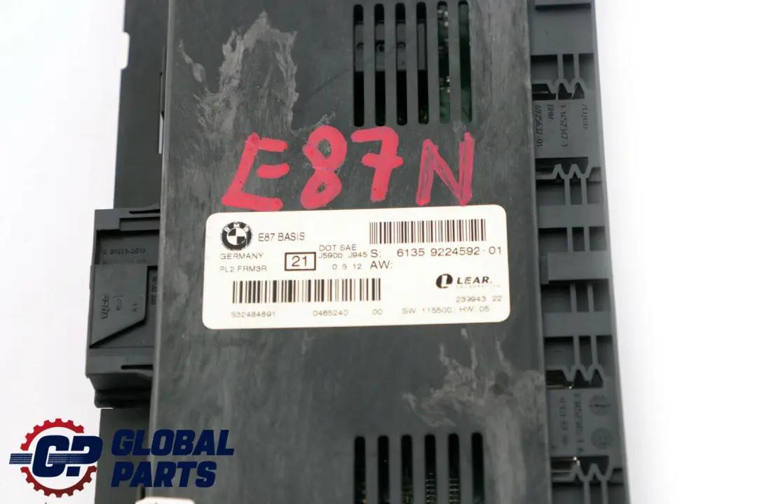 Module de Plancher Lumiere Appareil Commande PL2 FRM3R pour BMW E87 LCI à propos du numéro de pièce 9224592 BMW E87 LCI Module de Plancher Lumiere Appareil Commande PL2 FRM3R - SKU 9224592-1 - Numéro de pièce 9224592