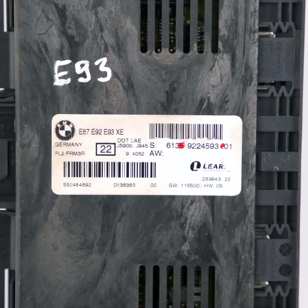 BMW 3 Series E93 Xenon Footwell Light Module Control Unit ECU PL2 FRM3R - SKU 9224593 - Part number 9224593