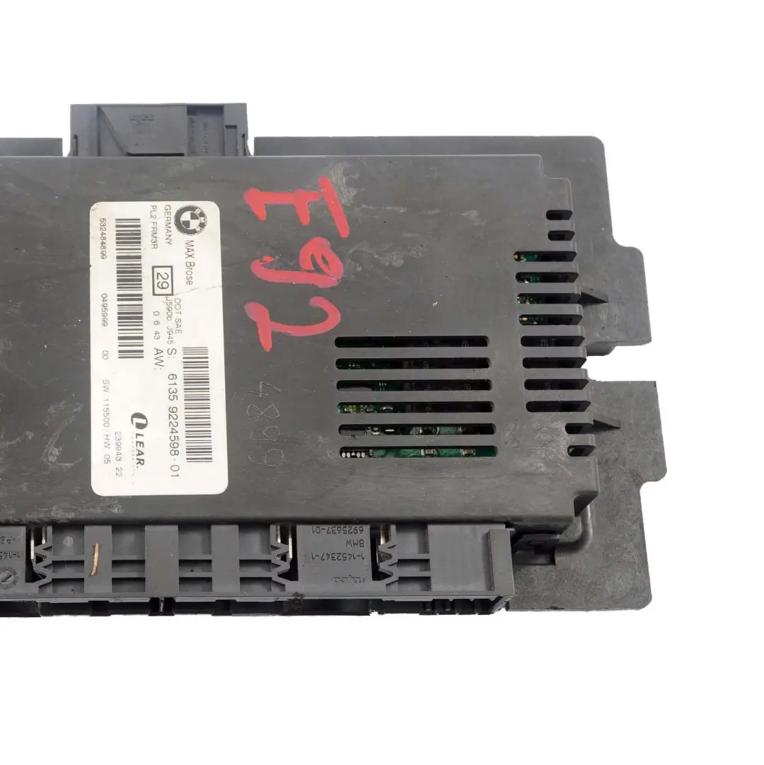 BMW 3 Series E92 Max Brose Footwell Light Module Control Unit ECU FRM3R - SKU 9224598 - Part number 9224598
