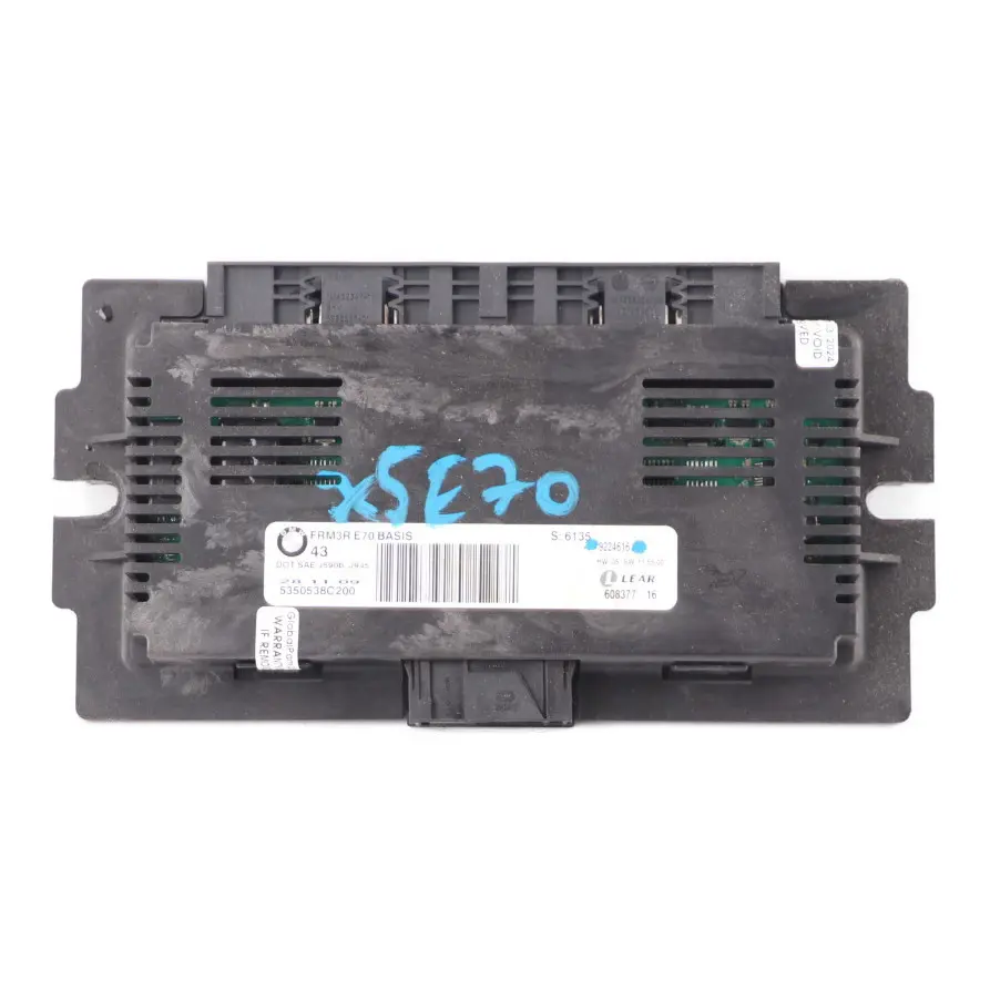 Footwell ECU Luz Unidad de Control Módulo FRM II Lear 9147387 para BMW X5 E70 con número de pieza 9224616 BMW X5 E70 Footwell ECU Luz Unidad de Control Módulo FRM II Lear 9147387 - SKU 9224616 - Número de pieza 9224616