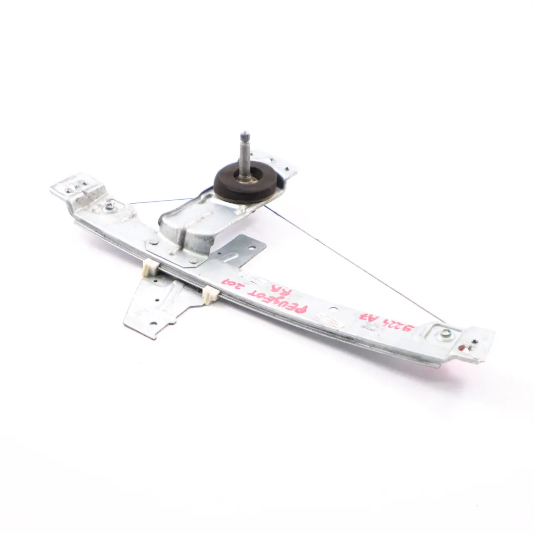 Peugeot 207 Window Lifter Rear Door Right O/S Regulator Mechanism - SKU 9224A7 - Part number 9224A7
