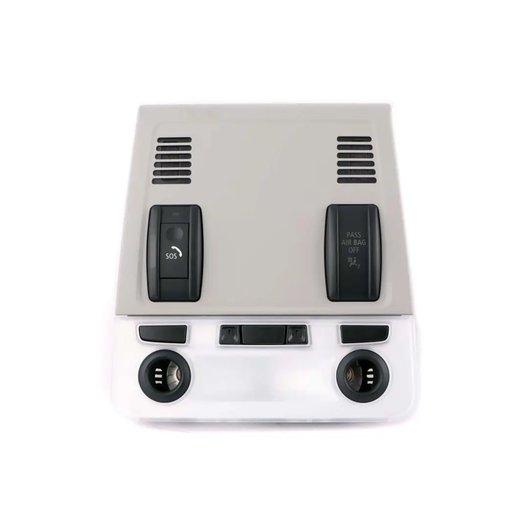 BMW X1 E90 E91 E92 LCI E84 Unidad Interruptor Control Luces Techo Gris - SKU 9225501 - Número de pieza 9225501