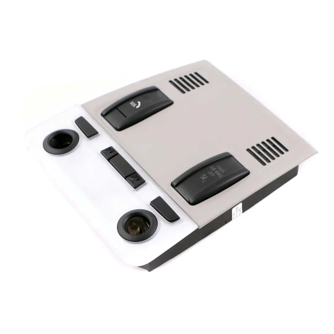 Unidad Interruptor Control Luces Techo Gris para BMW X1 E90 E91 E92 LCI E84 con número de pieza 9225501 BMW X1 E90 E91 E92 LCI E84 Unidad Interruptor Control Luces Techo Gris - SKU 9225501 - Número de pieza 9225501